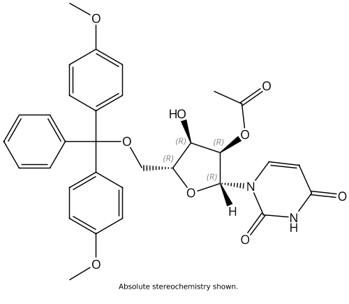 Uridine, 5'-O-[bis(4-methoxyphenyl)phenylmethyl]-, 2'-acetate