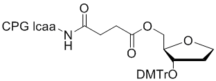 1,2 dideoxy D-ribose 3'-DMT-5'-lcaa CPG