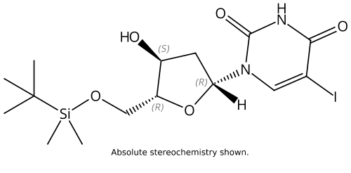 5'-O-(tert-butyldimethylsilyl)-5-iodo-2'-deoxyuridine