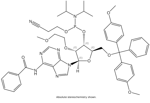 5'-ODMT-2’-O-MOE-N-Bz Adenosine-3'-OCEPA