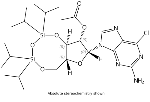 TIPS-2-Acetyl-2-amino-6-chloropurine