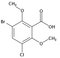 3-Bromo-5-chloro-2,6 dimethoxybenzoic acid