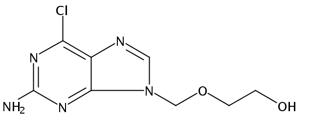 6-Chloro Acyclovir, 9-[(2-Hydroxyethoxy)methyl]-2-amino-6-chloropurine