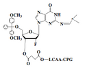 5'-O-DMT-2'-F-Guanosine-(dmf)-3'-LCAA CPG